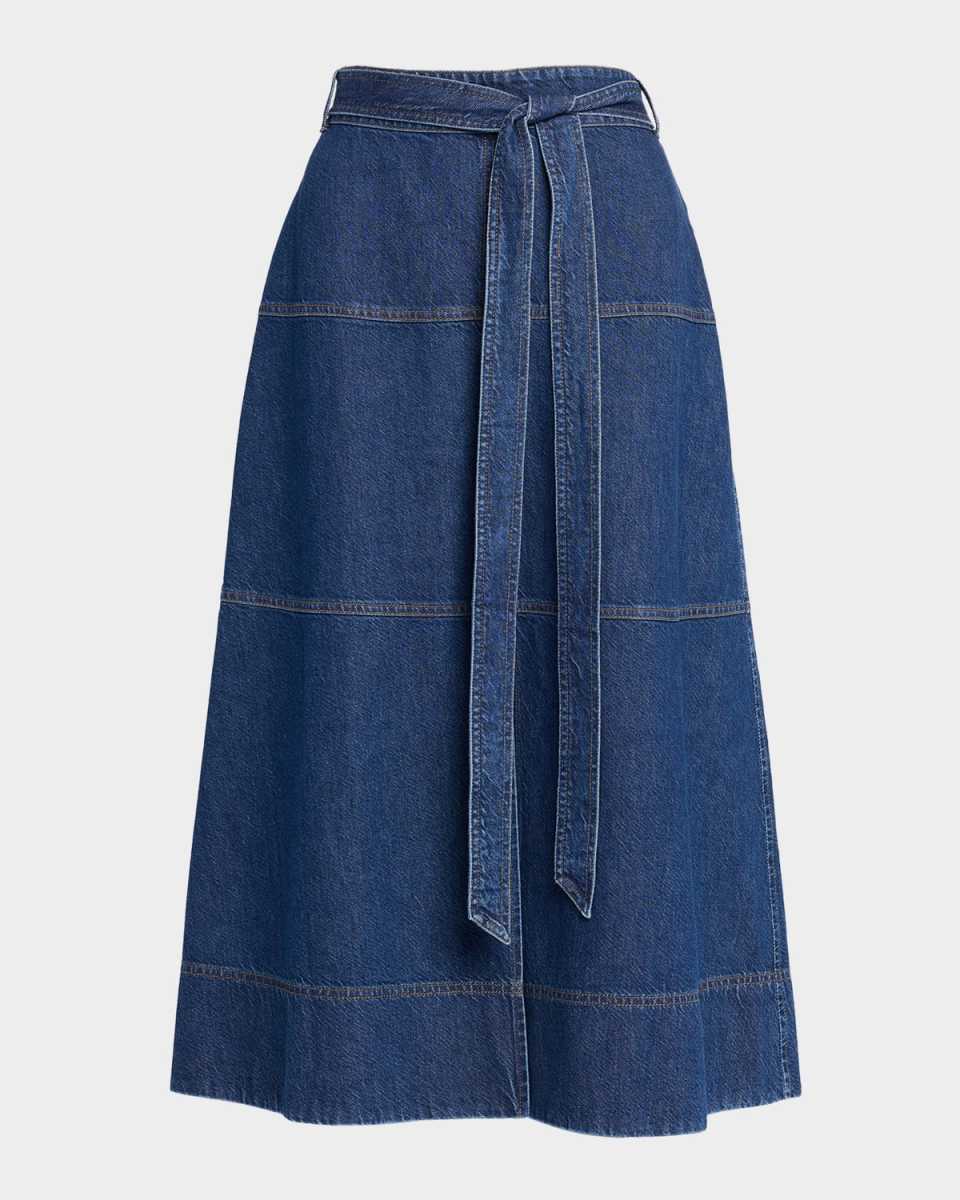 Hudley Denim Midi Skirt